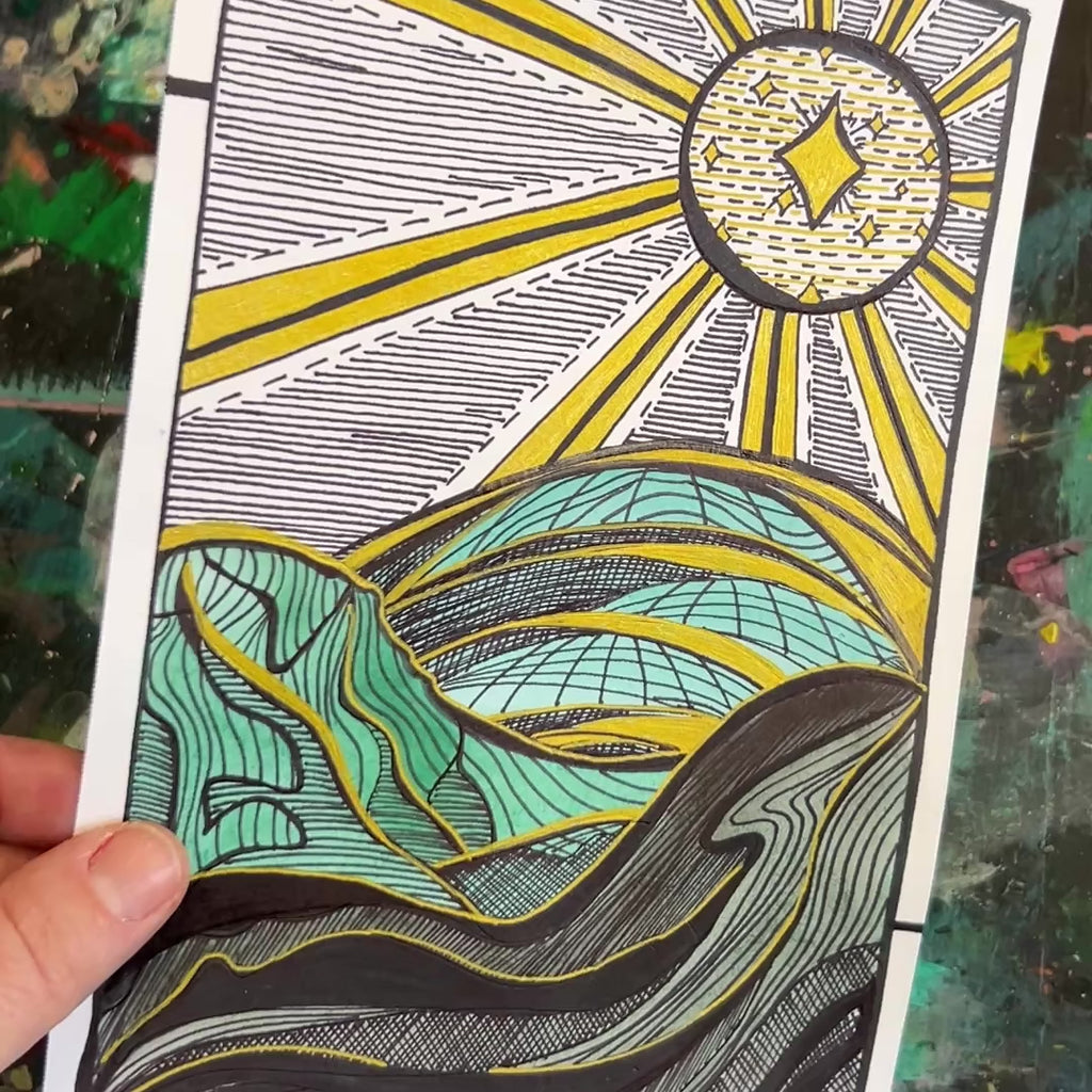 A short video of the artist showing the work in different lighting.