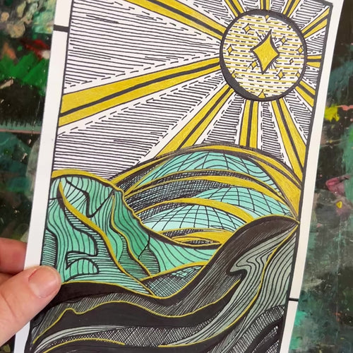 A short video of the artist showing the work in different lighting.