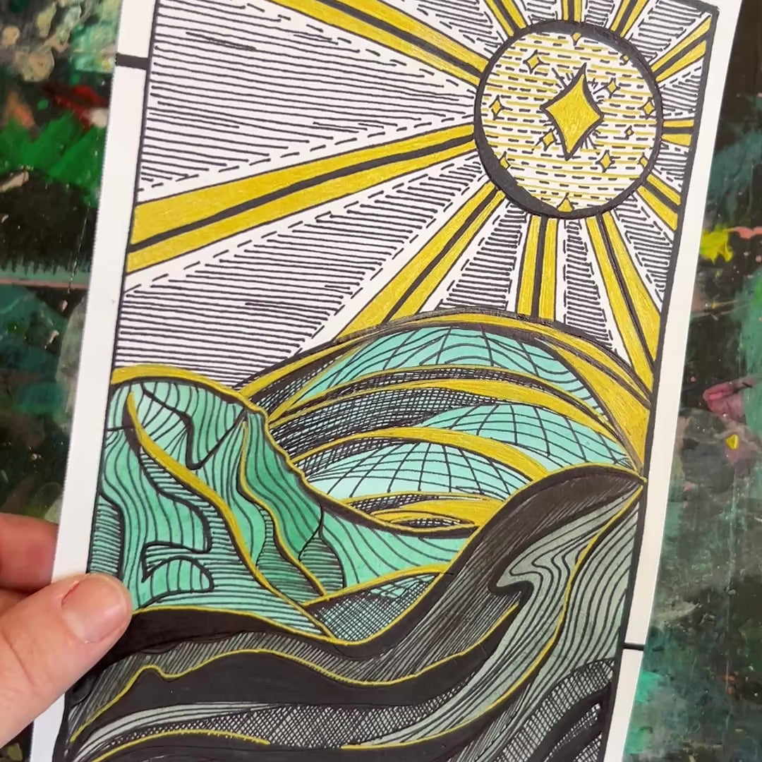 A short video of the artist showing the work in different lighting.