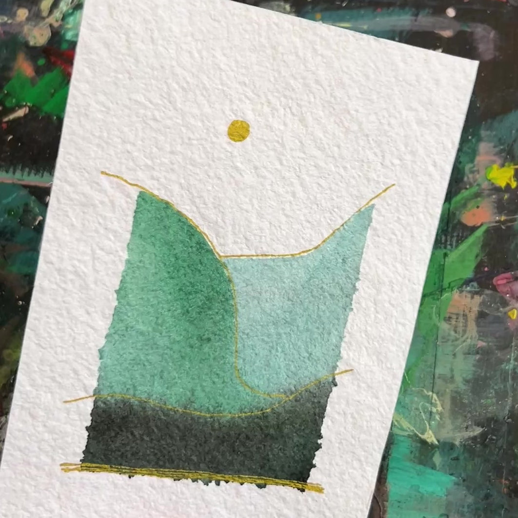 Short video of the artist showing the painting in various lighting.